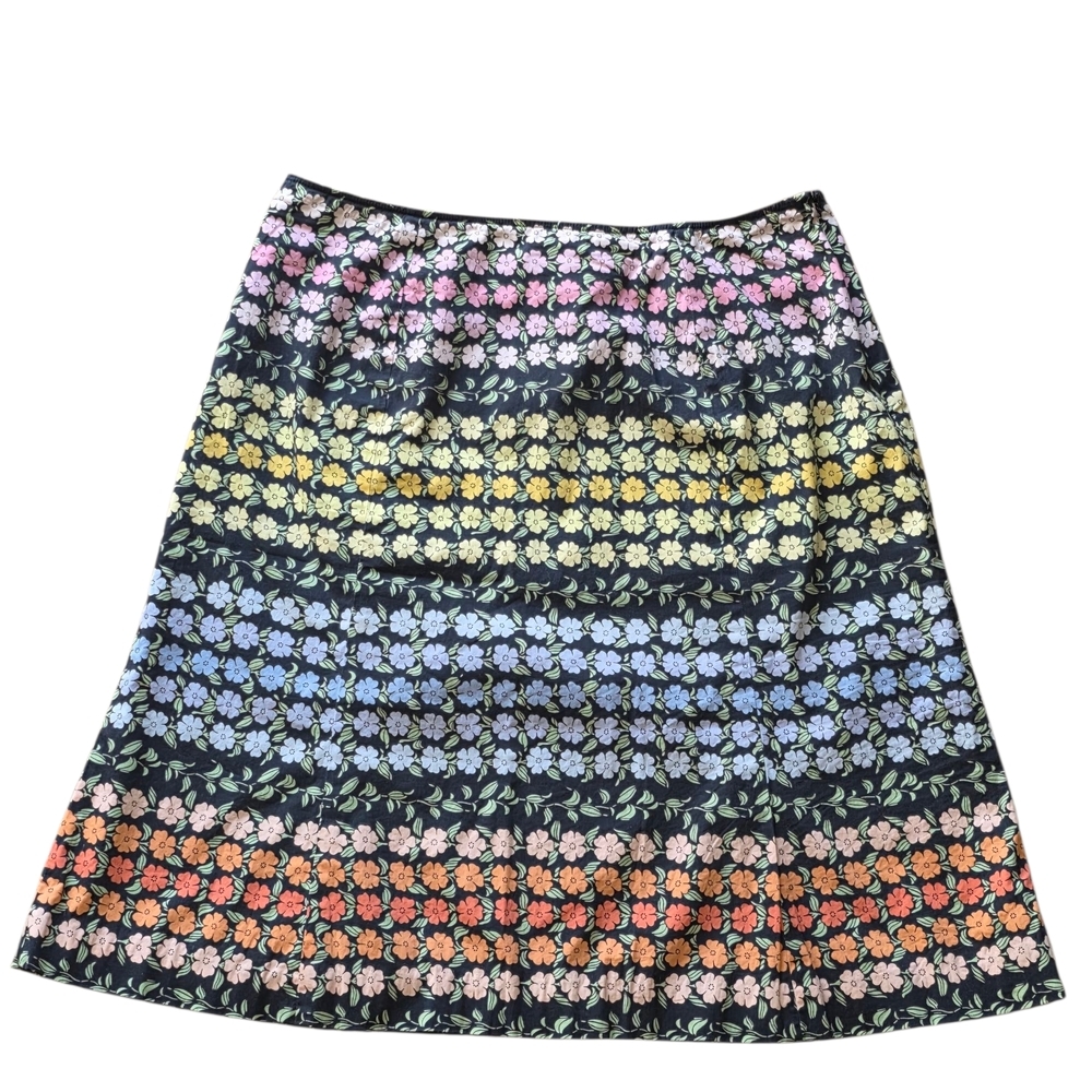 Harolds Fully Lined Floral Patterned Multi Colored Women's Skirt Size 12 - Picture 2 of 8